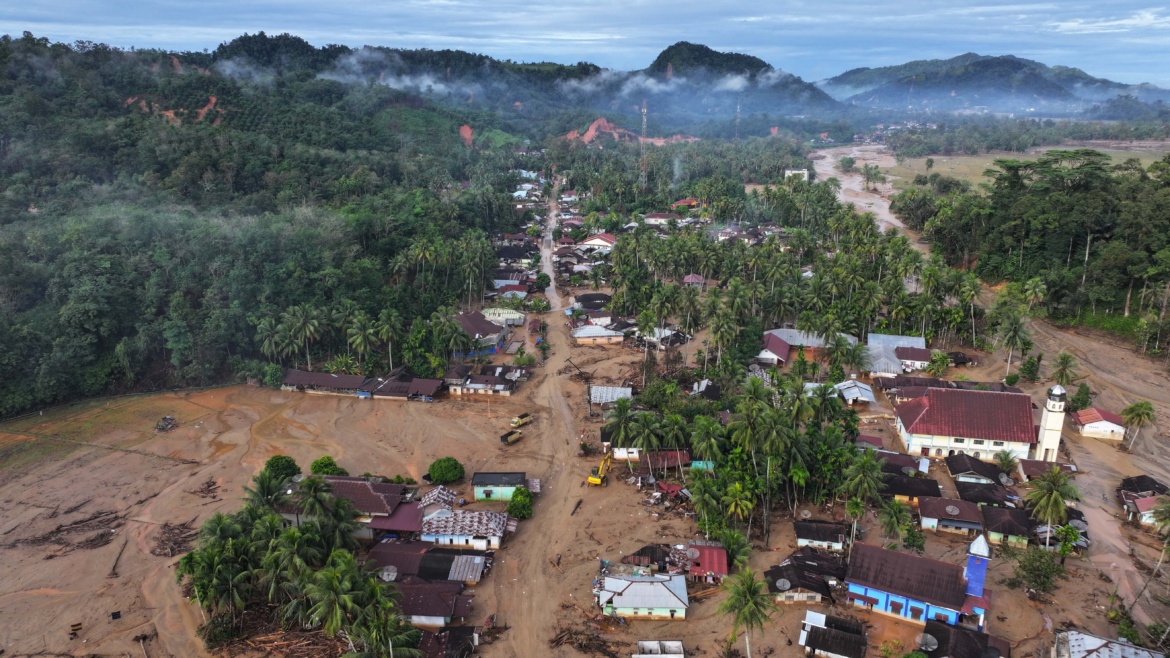 Kondisi wilayah terdampak banjir dan longsor di Kecamatan Tukka, Tapanuli Tengah, Sumatra Utara, November 2025. Dok. Konservasi Indonesia